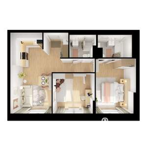 2-к квартира, вторичка, 54м2, 6/9 этаж