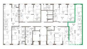 2-к квартира, вторичка, 76м2, 1/9 этаж