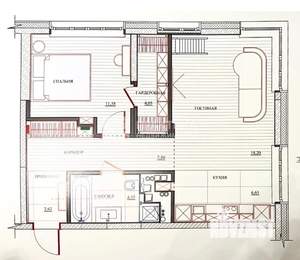 2-к квартира, вторичка, 57м2, 33/33 этаж