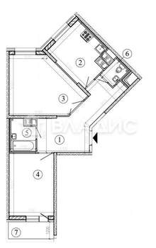 2-к квартира, вторичка, 64м2, 10/25 этаж