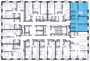 3-к квартира, строящийся дом, 77м2, 16/28 этаж