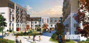 2-к квартира, строящийся дом, 35м2, 4/6 этаж