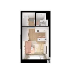 Студия квартира, вторичка, 20м2, 8/9 этаж