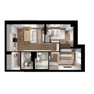 2-к квартира, вторичка, 51м2, 5/9 этаж