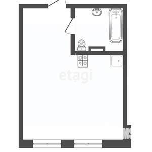 Студия квартира, вторичка, 24м2, 3/7 этаж