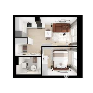 1-к квартира, вторичка, 34м2, 8/9 этаж