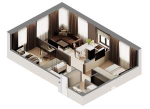 2-к квартира, сданный дом, 67м2, 4/28 этаж