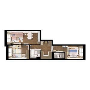 2-к квартира, вторичка, 65м2, 9/9 этаж