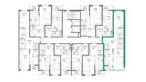 2-к квартира, вторичка, 76м2, 2/9 этаж