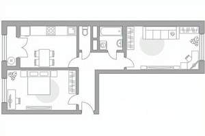 2-к квартира, вторичка, 61м2, 1/8 этаж