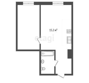 1-к квартира, вторичка, 29м2, 16/30 этаж