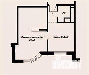 1-к квартира, вторичка, 39м2, 20/21 этаж