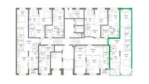 2-к квартира, вторичка, 76м2, 1/9 этаж