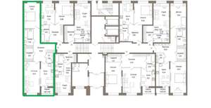 2-к квартира, вторичка, 76м2, 1/9 этаж