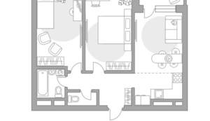 3-к квартира, строящийся дом, 56м2, 8/22 этаж