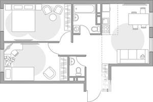 3-к квартира, вторичка, 55м2, 6/6 этаж
